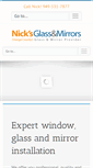 Mobile Screenshot of nicksglassandmirrors.com